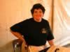 Lisa Krempasay from Monongahela was dishin' out some smokin' chili (37kb)